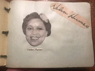Helen Humes Signed Autographed Page Jazz & Blues Singer