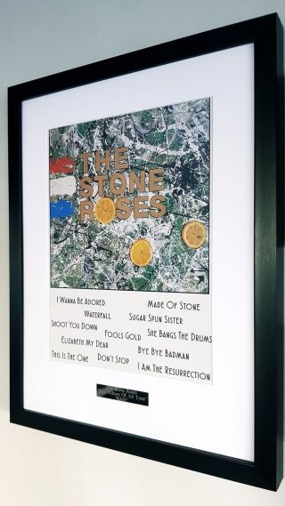 The Stone Roses - Framed Album Artwork - Limited Edition - Certificate - Metal Plaque