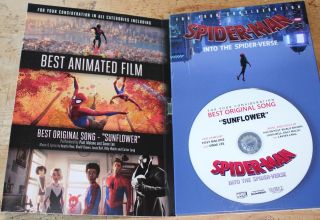 Spider - Man Into The Spider - Verse Cd Sunflower Fyc For Your Consideration