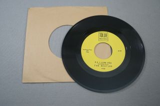 VINTAGE 45 RPM RECORD - THE BEATLES LOVE ME DO - TOLLIE RECORDS 2