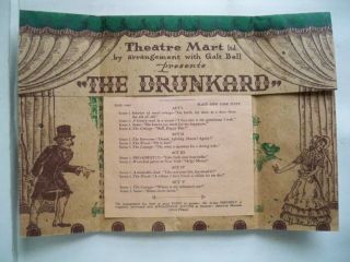 THE DRUNKARD or THE FALLEN SAVED Playbill THEATRE MART Los Angeles CA 1945 2