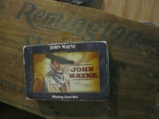 John Wayne Western Movies Playing Card Gift Set In Storage Tin,