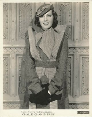 Mary Brian Vintage 1937 Charlie Chan In Paris Fox Portrait Photo