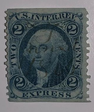 Travelstamps: 1862 - 1871 Us Stamps Scott R9b Express,  Ng,  Pen Cancel,  2c