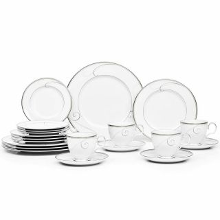 Noritake Platinum Wave 20 - Piece Dinnerware Set - Service For 4