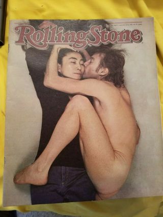 Rolling Stone Jan.  22,  1981,  John Lennon (nude) /yoko Ono Annie Leibovitz,  Bonus