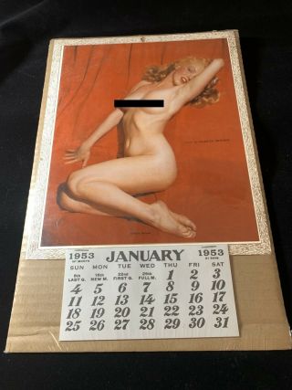 Marilyn Monroe 1953 Golden Dreams Calendar Shrink Wrapped - Intact