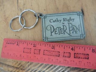 Cathy Rigby Is Peter Pan Musical Broadway Play Nyc Keychain Theater Pewter