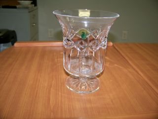 Waterford Crystal Candle Holder / Vase 6 - 1/2 " X 5 "