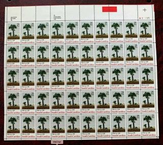 Us Stamps Sc 2343 25c South Carolina Sheet Of 50 Mnh/og Cv:$45