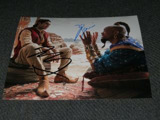Mena Massoud Will Smith Signed 8x10 Photo Aladdin Genie Disney