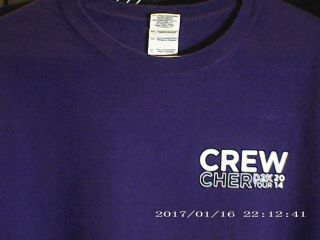 Cher Crew Limited Edition T - Shirt Brand New/never Worn D2k Tour 2014