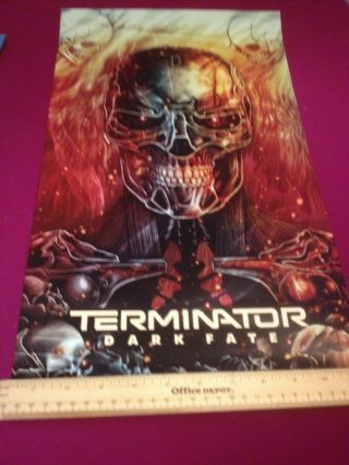 Terminator Dark Fate 11¼ " X 19 " Numbered Art Print Regal Poster 256 Of 500