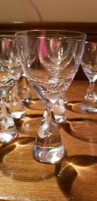 Holmegaard Denmark Princess Port Wine Glasses Set Of 7 Vintage