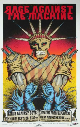 Rage Against The Machine 13x19 Concert Poster