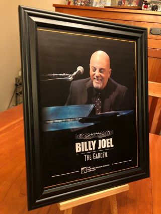 Big 10x13 Framed " Billy Joel Live At Madison Square Garden - York " Promo Ad