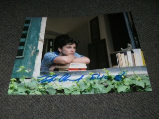 Timothee Chalamet Signed 8x10 Photo Call Me By Your Name Elio