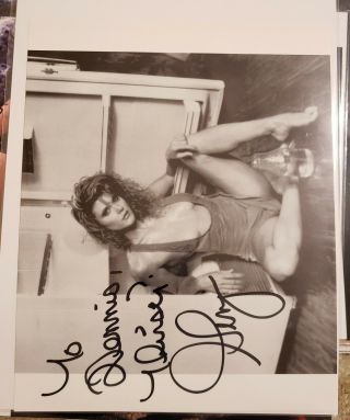 Rare Ginger Lynn Signed Autograph 8x10 Photo Actress