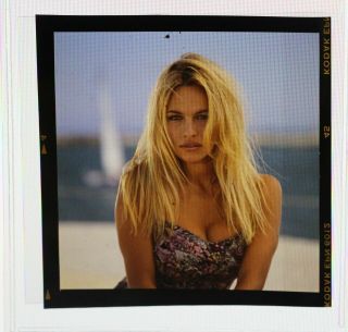 4 Baywatch Pamela Anderson Nicole Eggert Rare Vintage 2.  25 " X 2.  25 " Transparency