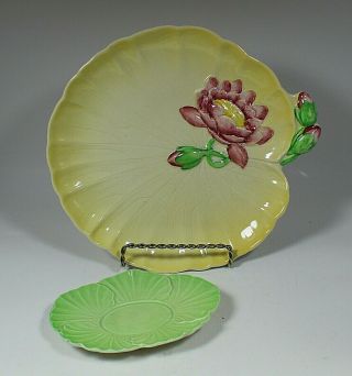 Antique Calrton Ware Australian Design Floral Plate And Dish Circa 1930