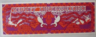 June 1968 Jumbo Postcard Flyer Velvet Underground & Retinal Circus Vancouver B.  C