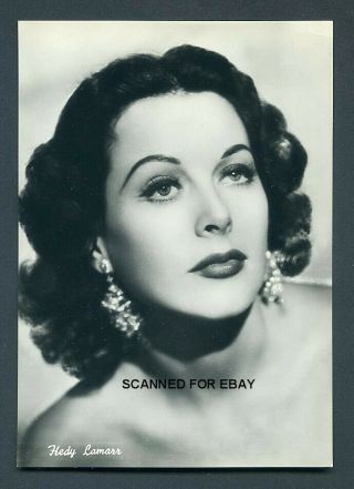 Hedy Lamarr Glamour 1950s Vintage Italian Series Photo Postcard