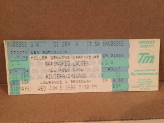 The Barenaked Ladies Concert Ticket Stub 6 - 5 - 1996 Chicago