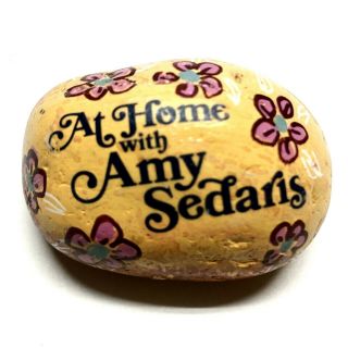 FYC 2019 At Home With Amy Sedaris truTV Handmade Painted Yellow Rock Patch Gift 3