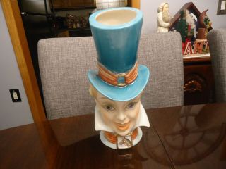 Rare Vintage Lady Head Vase Rubens Orignal,  Kentucky Derby 11 "