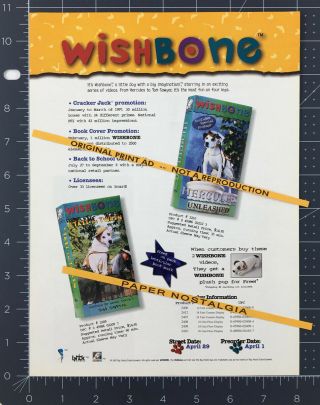 Wishbone_original 1997 Trade Print Ad / Tv Series Promo_jack Russell Terrier