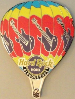Hard Rock Hotel Albuquerque 2010 Hot Air Balloon Fiesta Guitars Magnet Pin Craft
