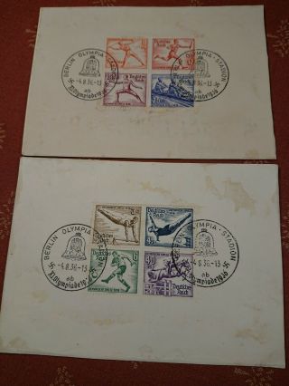 Germany 1936 Olympic Stamps Cards D15