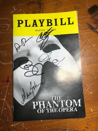 Signed Phantom Of The Opera Playbill