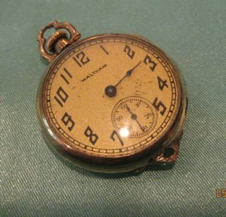 Antique Waltham Pendant Pocket Watch Model 1912 A.  W.  W.  Co
