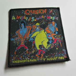 Queen A Night Of Summer Magic 1986 Knebworth Park Magic Tour Sew - On Patch
