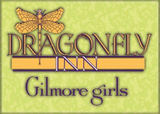 Lukes Gilmore Girls Tv Series Dragonfly Inn Logo Refrigerator Magnet