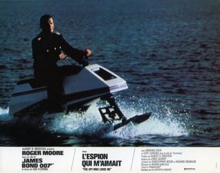 The Spy Who Loved Me Roger Moore Jet Ski James Bond French Lobby Card