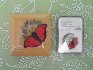 Tanzania 2016 Exotic Butterflies 1000 Schillings Proof Silver Coin