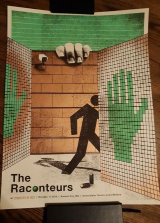 The Raconteurs Poster 10/17/19 Kansas City Mo Arvest Bank @ The Midland 103/250