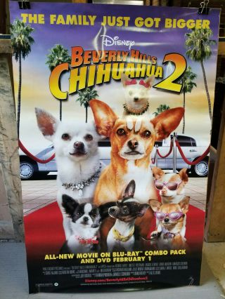 Beverly Hills Chihuahua 2 2011 27x40 Rolled dvd promotion poster 3