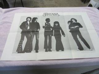 Vintage Santana Poster 22 " X 33 "