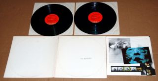 The Beatles White Album Vinyl Lp Record Poster Orange Spindle Capitol Swbo - 101