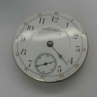 Bartlett Waltham Pocket Watch Movement C - 1900