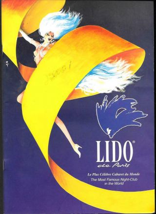Lido De Paris Souvenir Program - Most Famous Night - Club In The World (2001)