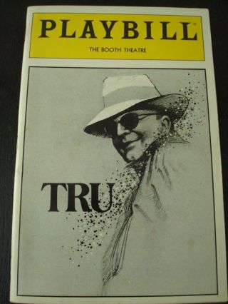 Robert Morse As Tru,  The Booth Theatre,  1989