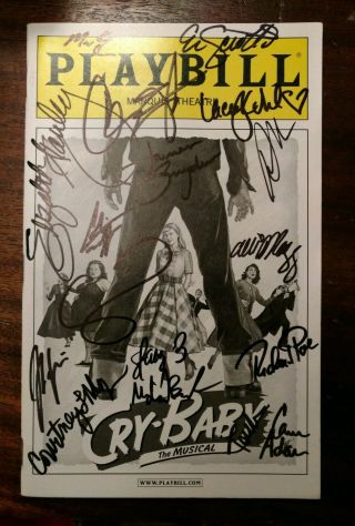 Cry - Baby The Musical Signed Playbill 5337