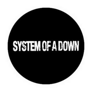 System Of A Down Distressed Logo Button B - 2858
