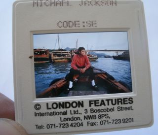 Michael Jackson 35mm Slide Negative - Uk Archive - Rare Promo Vintage 4