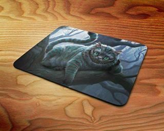 3d Effect Alice In Wonderland Cheshire Cat Smile Rubber Mouse Mat Pc Mouse Pad