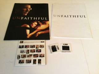 Richard Gere Unfaithful Press Kit Cd - Rom,  2 Slides Diane Lane,  Oliver Martinez